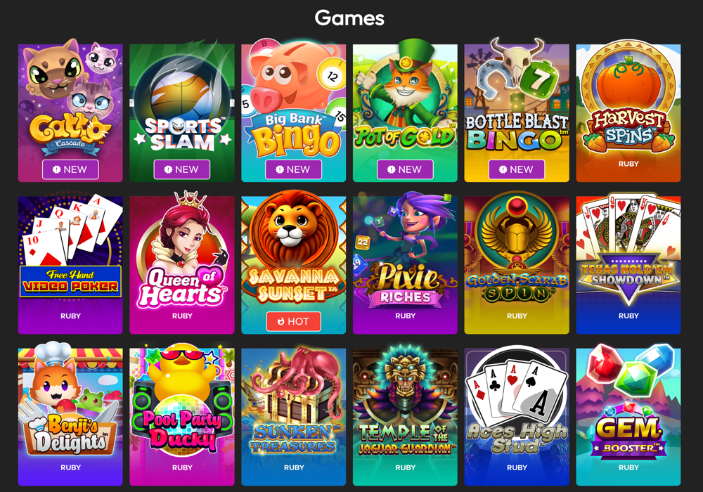 GoldSlips Casino Games