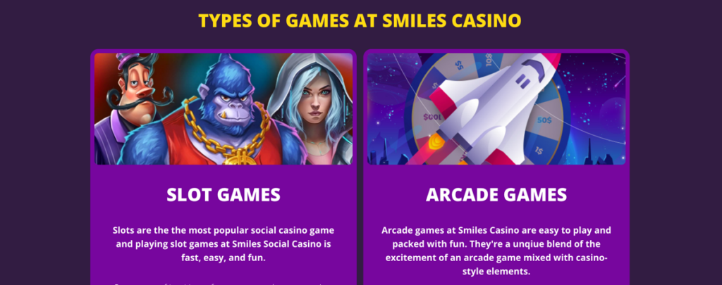 Smiles Casino Slots & Arcade Games