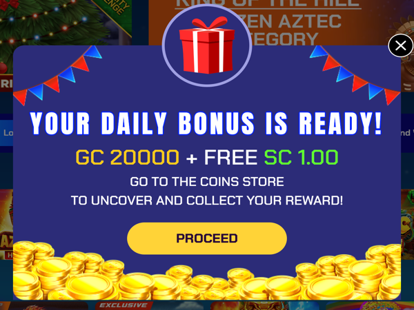 Sportzino Casino Daily Login Bonus