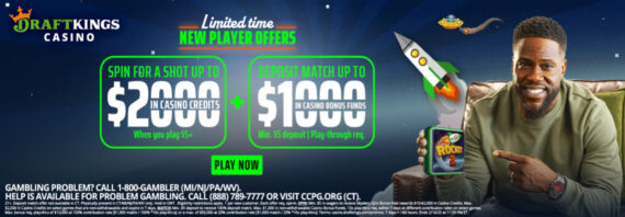 DraftKings Casino Promo: New Players Spin for $2K Bonus + $1K Deposit Match