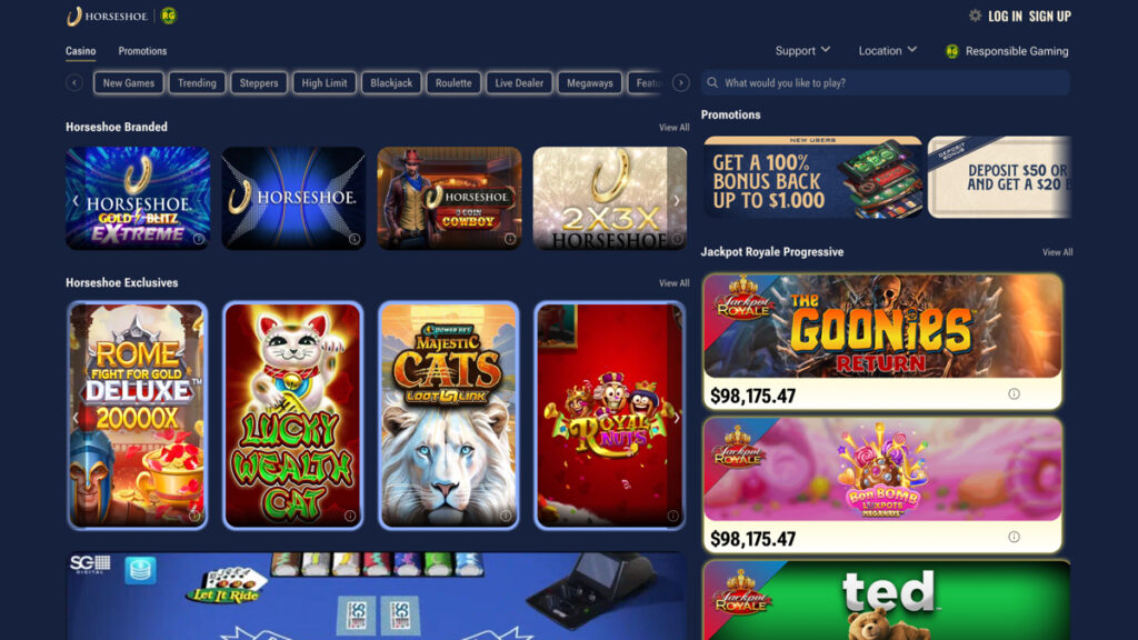 Horseshoe Online Casino Games