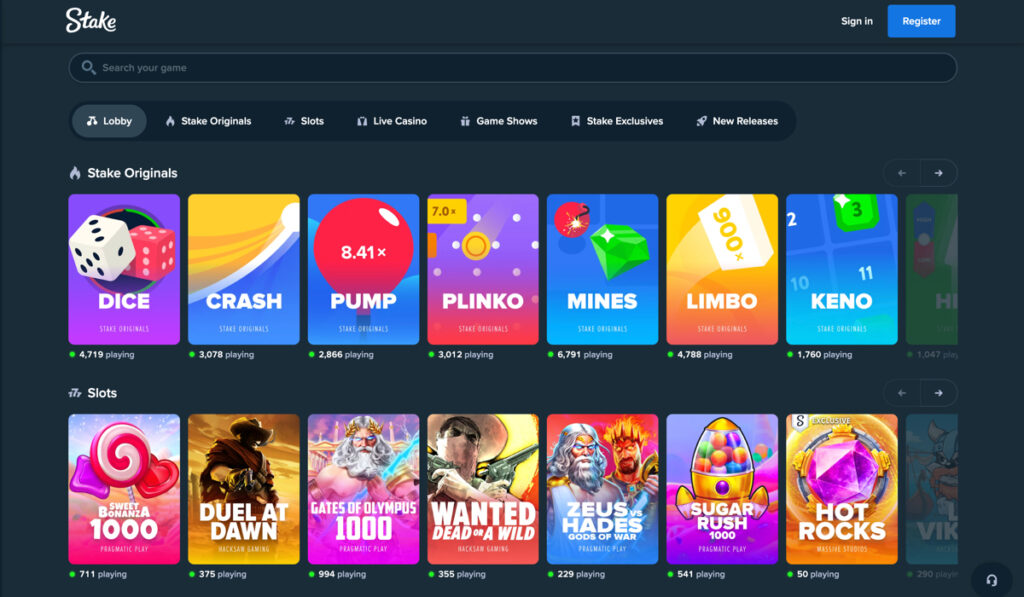 Stake.com Casino Games