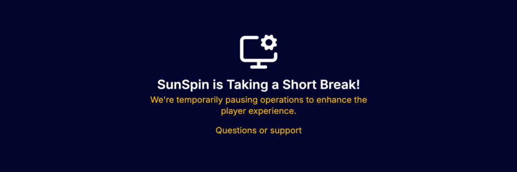 SunSpin.us Casino Closed Down