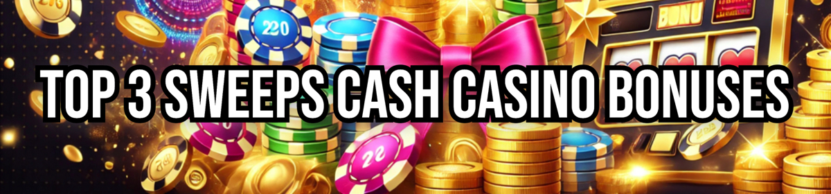 Top 3 Sweeps Cash Casino Bonuses