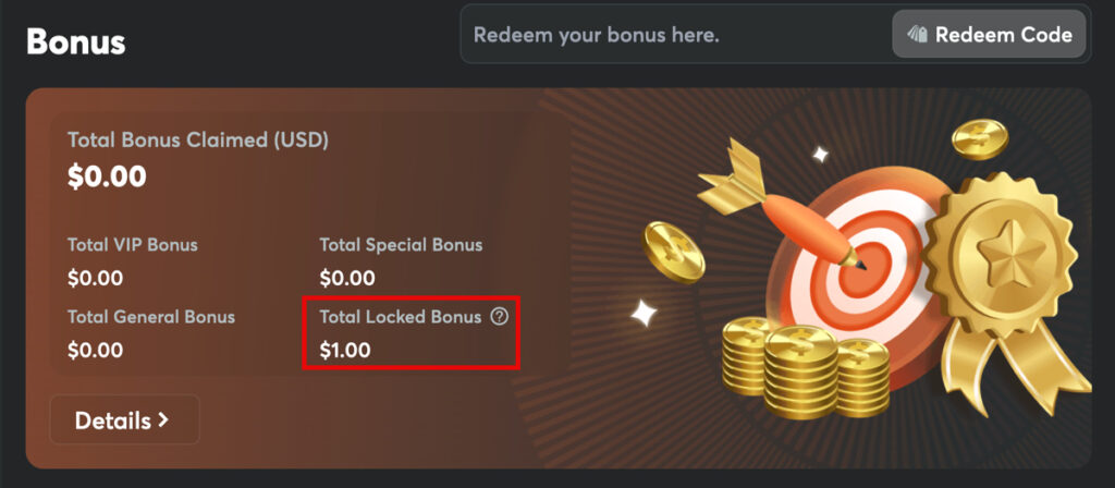 BCGame.us Locked Bonuses