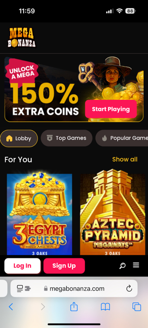 Mega Bonanza Mobile App