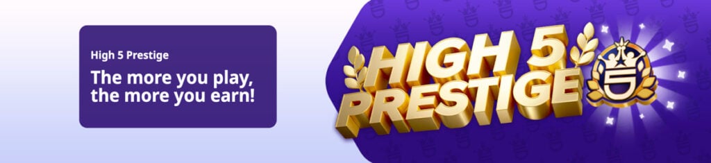 High 5 Casino’s High 5 Prestige loyalty program with VIP perks and exclusive rewards
