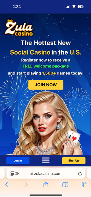 Zula Casino Mobile Website