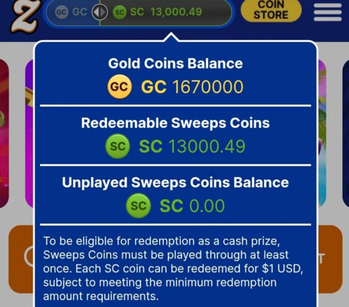Zula Casino Redeemable Sweeps Coins
