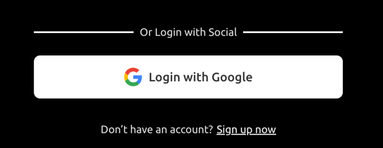 Google login option on Jackpota’s sign-in page below standard email login