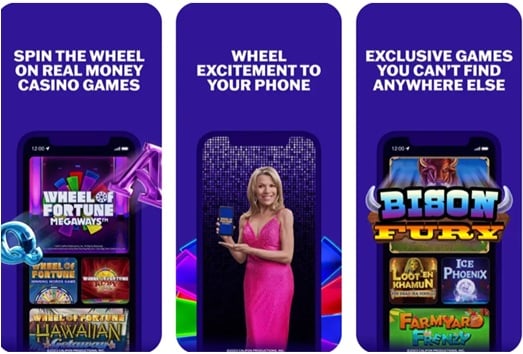 Wheel of fortune casino app featuring Vanna White