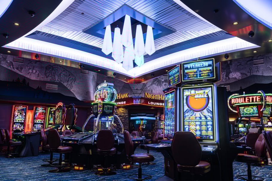 Casino floor at Coeur d’Alene Casino Resort Hotel in Idaho