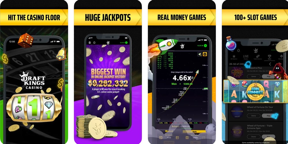 DraftKings Casino WV mobile app shown on the iOS App Store preview screen