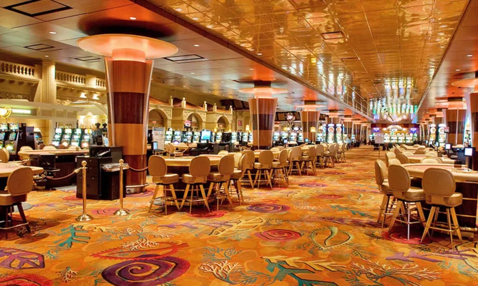 Casino floor at Foxwoods Resort Casino in Mashantucket, CT