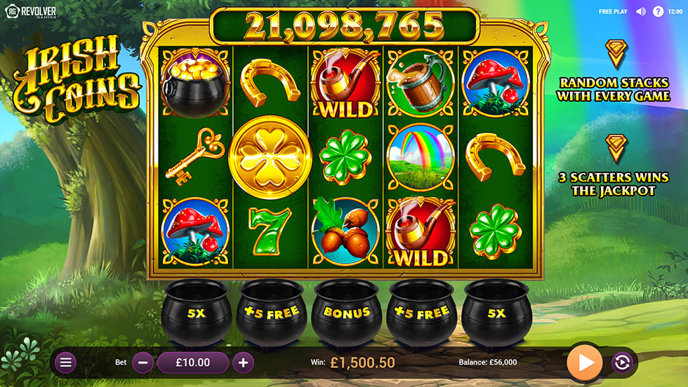 Irish Coins slot by Revolver Gaming