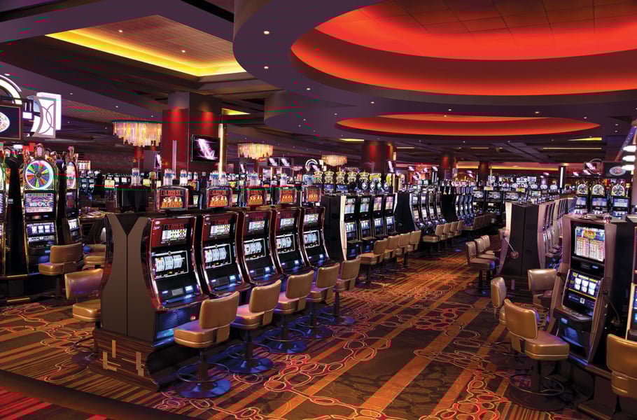 Slot machines on the casino floor at Live! Casino & Hotel Maryland
