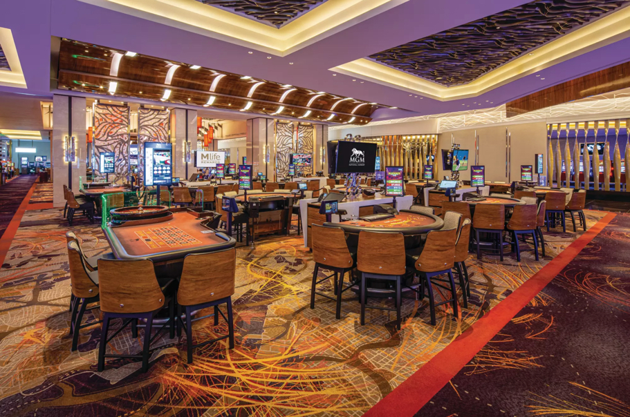 Casino floor at MGM National Harbor near Washington, D.C.