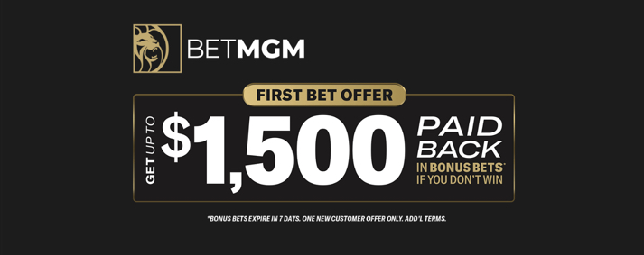 BetMGM Sportsbook $1,500 First Bet Offer for new customers