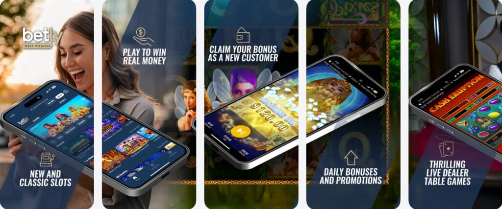 Preview of the Betly Casino WV app for iPhone & iPad