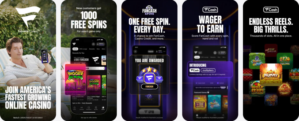 Fanatics Casino WV mobile app preview on the iOS App Store