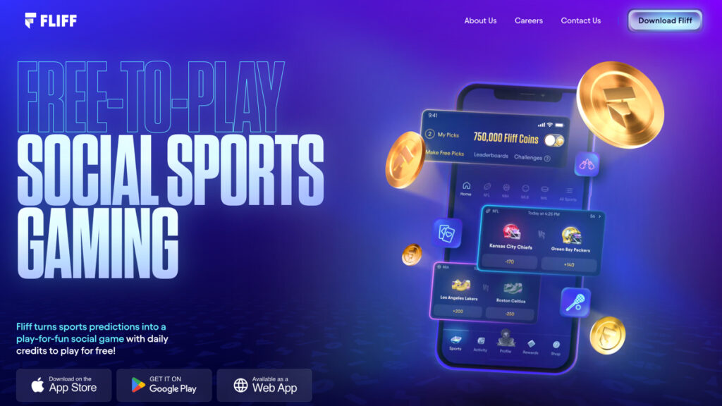 Fliff Sportsbook website on desktop