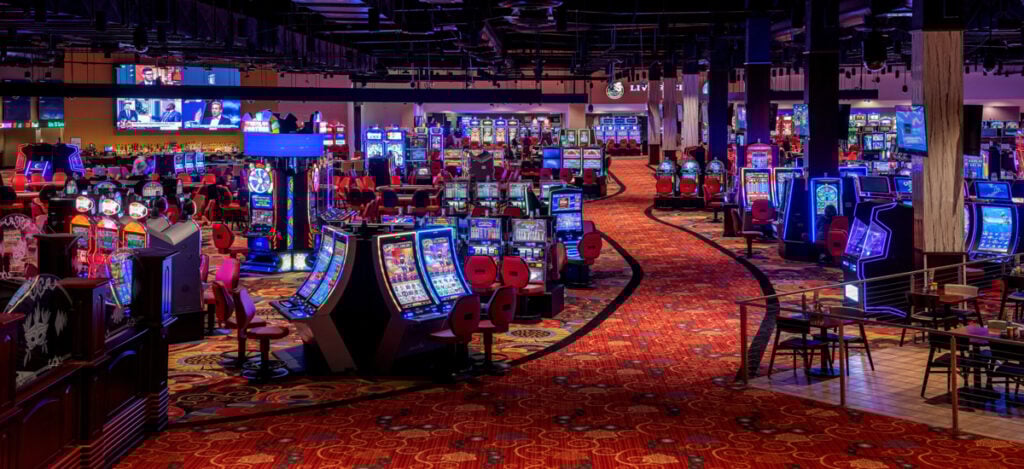 Casino floor at Mardi Gras Casino & Resort in West Virginia