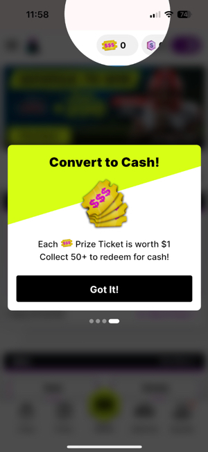 Prize Tickets that can be redeemed for real cash prizes at Thrilzz Sportsbook