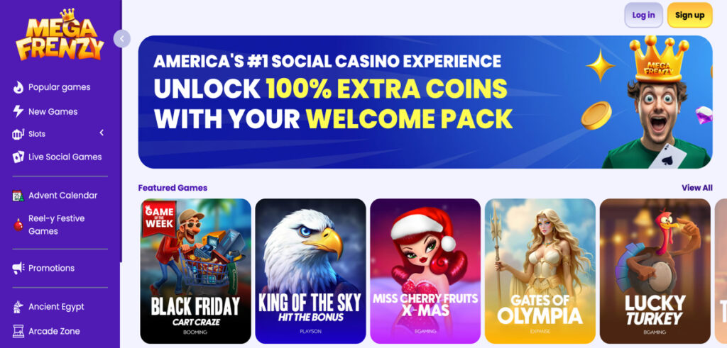 Mega Frenzy, a new social casino for Arizona players