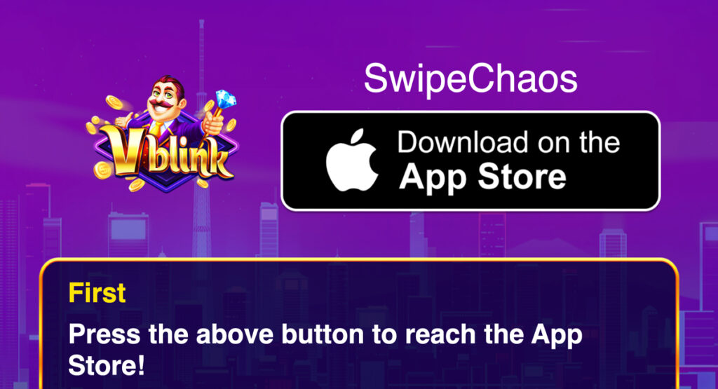 &ldquo;Download on the App Store&rdquo; button on the Vblink 777 website for iOS users