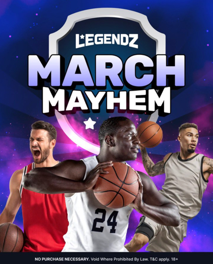 March Mayhem promotion for Legendz Casino & Sportsbook