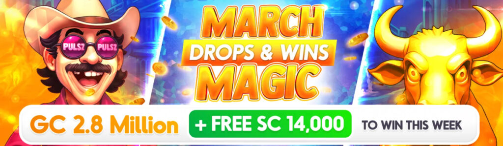 Pulsz March Drops & Wins Magic promotion