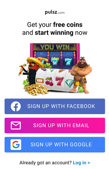Pulsz sign-up page for new users