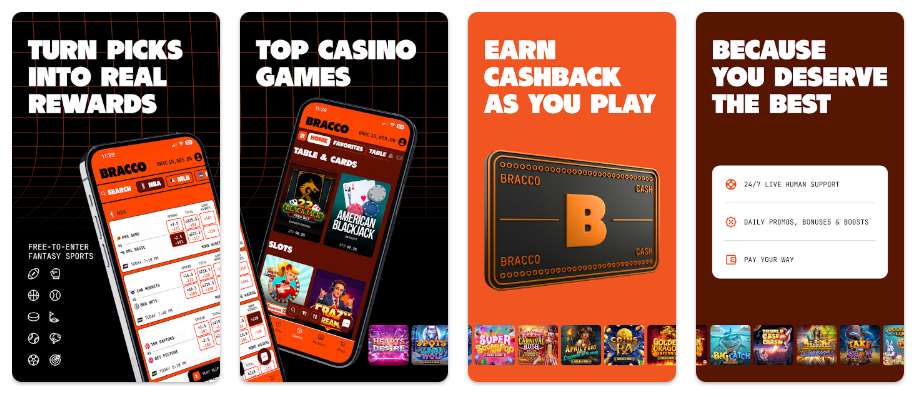 PlayBracco Mobile App and App Screenshots