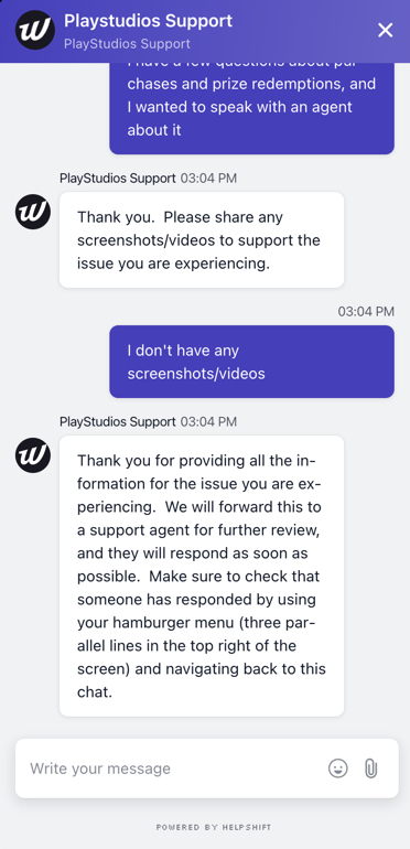 The Win Zone Casino live chat customer support