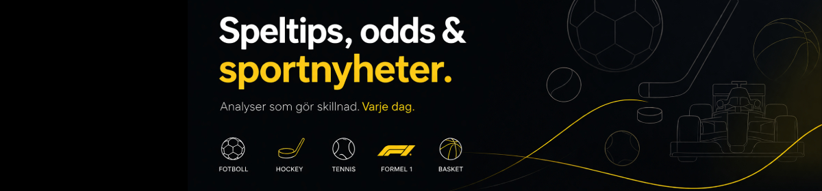 Speltips och odds på fotboll, hockey, NHL, tennis, Formel 1 och basket – betting och sportnyheter i Sverige
