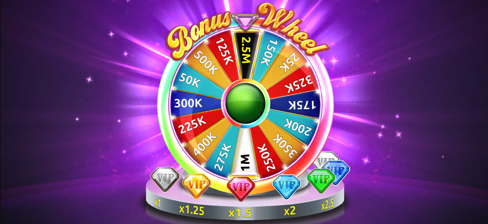 Hard Rock Jackpot Planet Daily Bonus Wheel offering free Coins daily