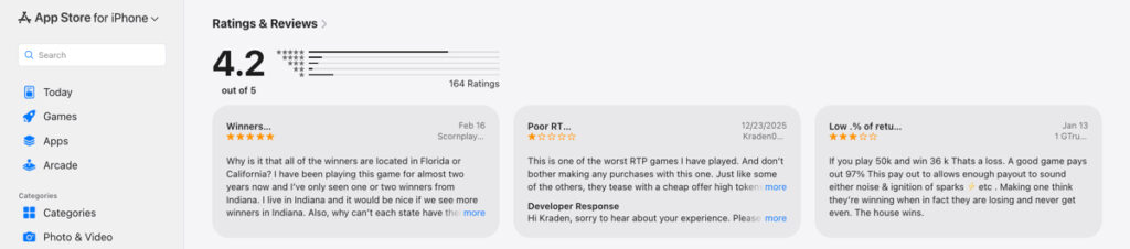 Hard Rock Jackpot Planet iPhone app reviews and ratings