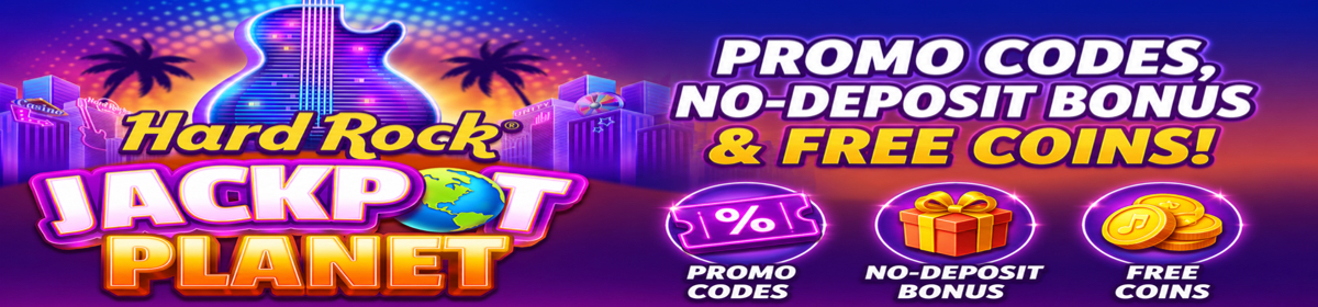 Hard Rock Jackpot Planet Promo Code for Free Coins