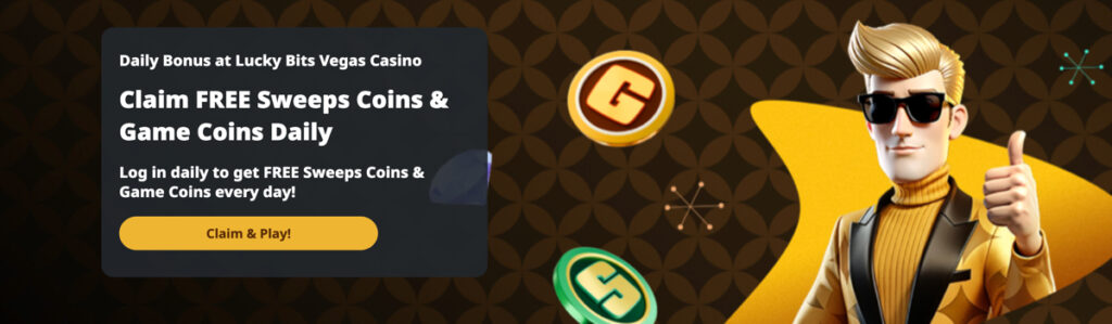 Lucky Bits Vegas daily login bonus