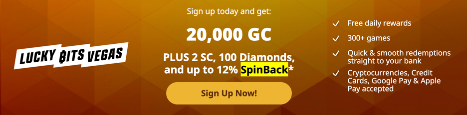 Lucky Bits Vegas no-deposit bonus for new players