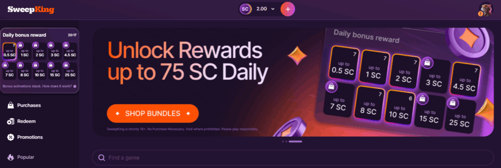 SweepKing Casino