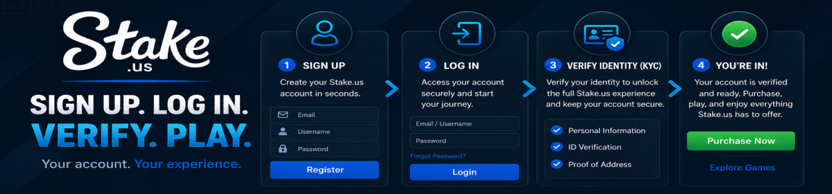 Stake.us Sign Up & Login Process
