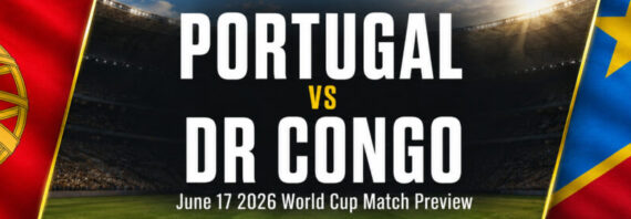 Portugal vs DR Congo on June 17 – World Cup Group K