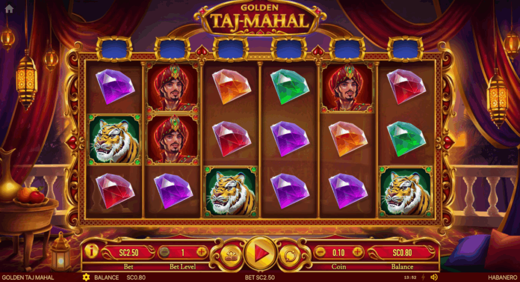Slot game being played on Big Shot Games