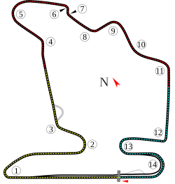 Hungaroring track map