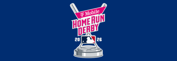 mlb home run derby logo with dark blue background
